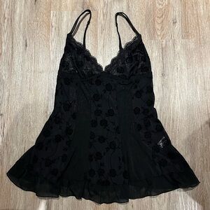 Vintage Babydoll Rose Lace Top